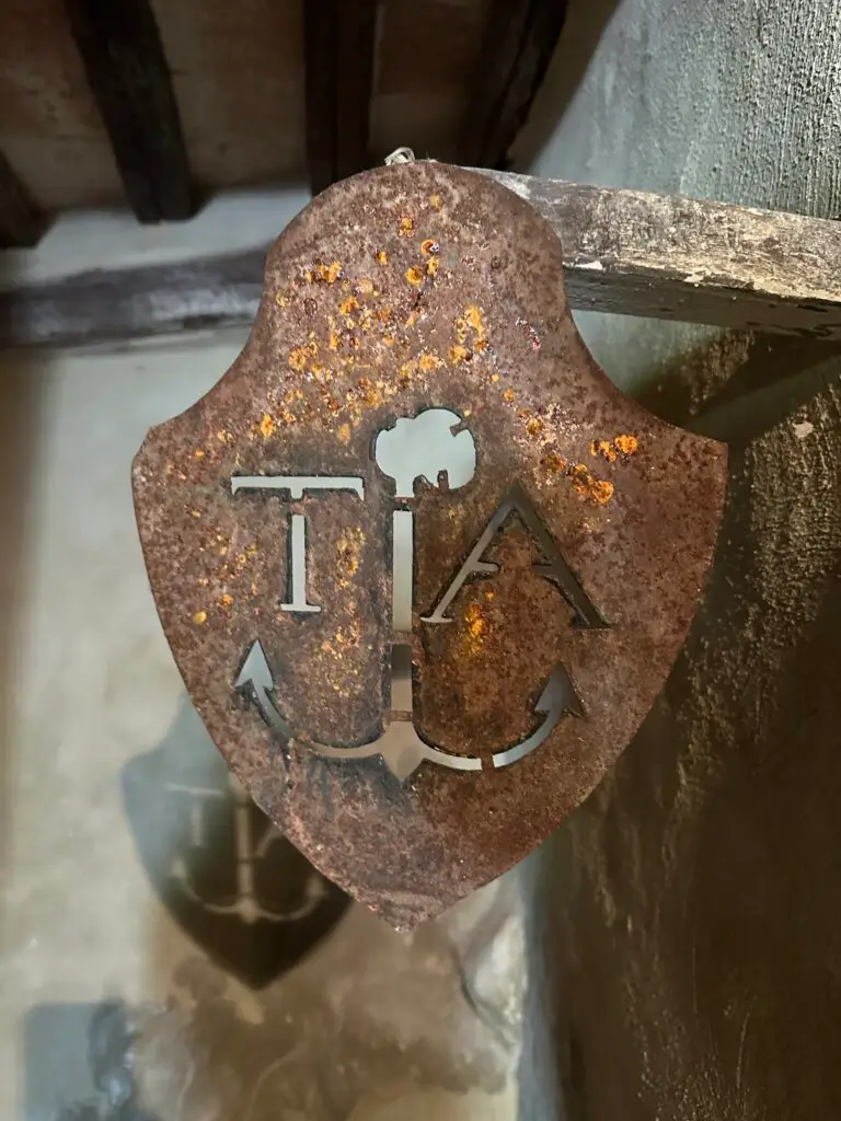 Tamanti Crest in Cantina of Original Home