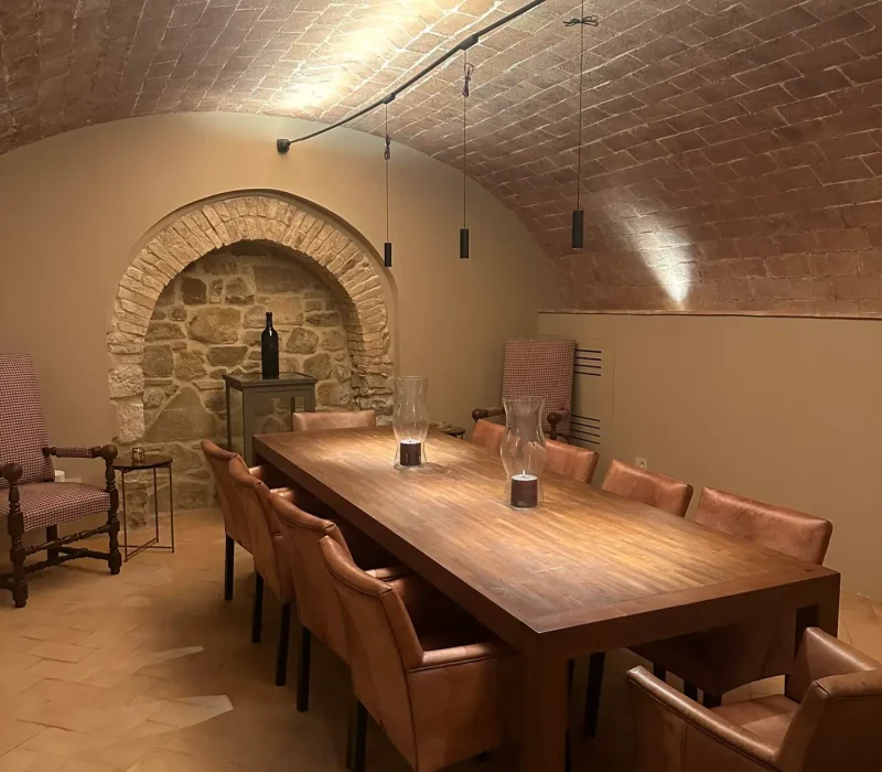 Palazzo Tamanti wine tasting room in Montalcino